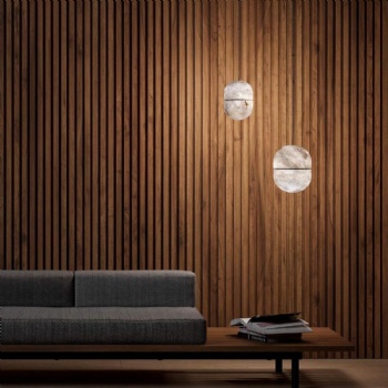 Marble stone wall lamp