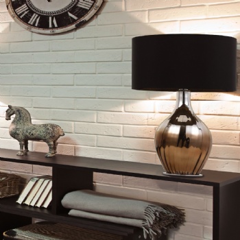 Glass table lamp
